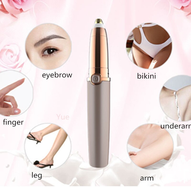 USB Rechargeable Portable Mini Electric Epilator Eyebrow Trimmer Makeup Eye Brow Shaver Razors Women depilator Painless 30#