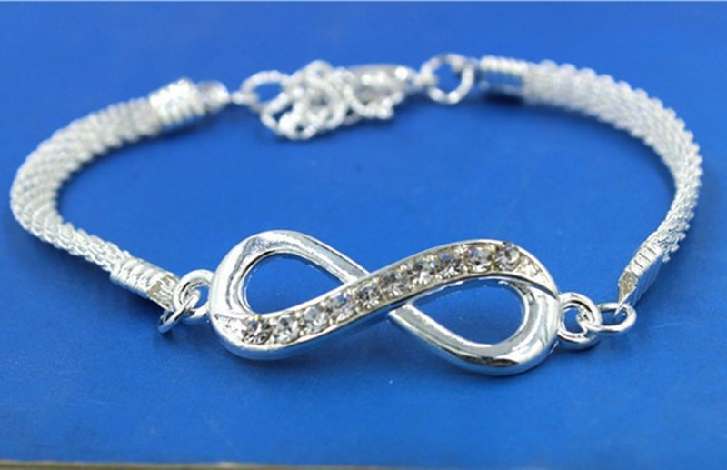 Women’s Silver Infinity Chain Bracelet Women's Silver Infinity Chain Bracelet