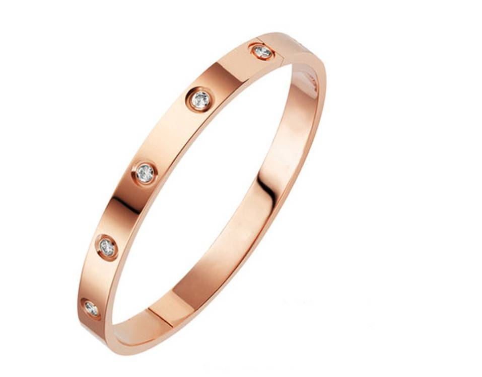 Women's Laconic Design Crystal Cuff Bracelet