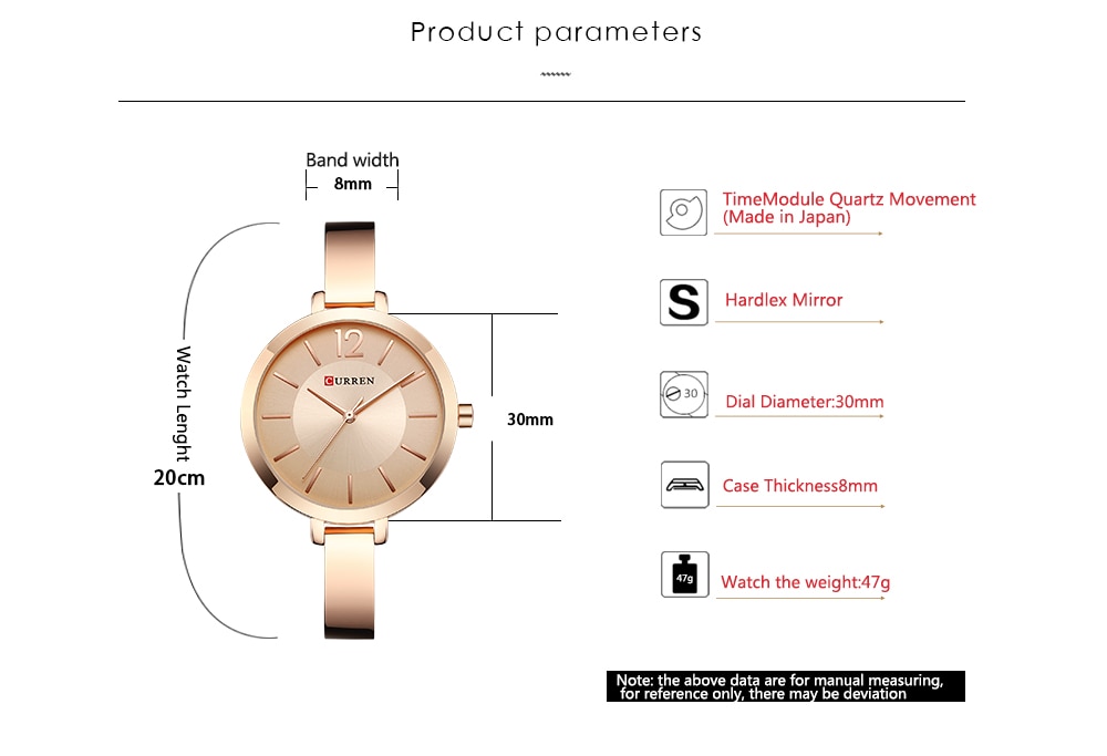 CURREN Fashion Women Dress Wristwatch Ladies Quartz Watch Brand Luxury Women Bracelet Watches Full Steel Female Clock