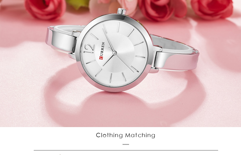 CURREN Fashion Women Dress Wristwatch Ladies Quartz Watch Brand Luxury Women Bracelet Watches Full Steel Female Clock