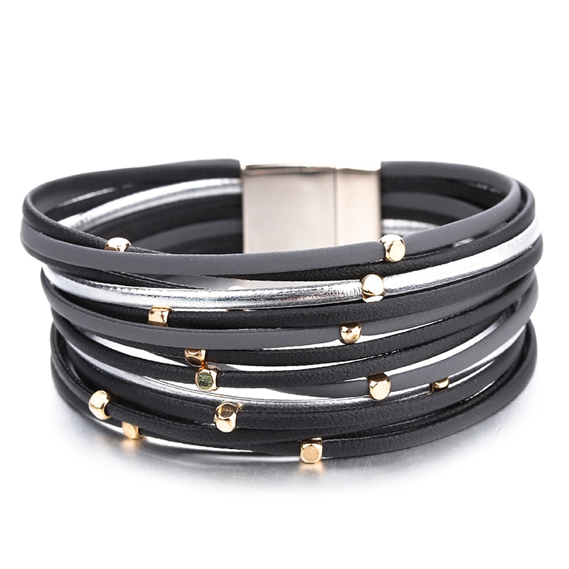 Boho Genuine Leather Bracelet for Women