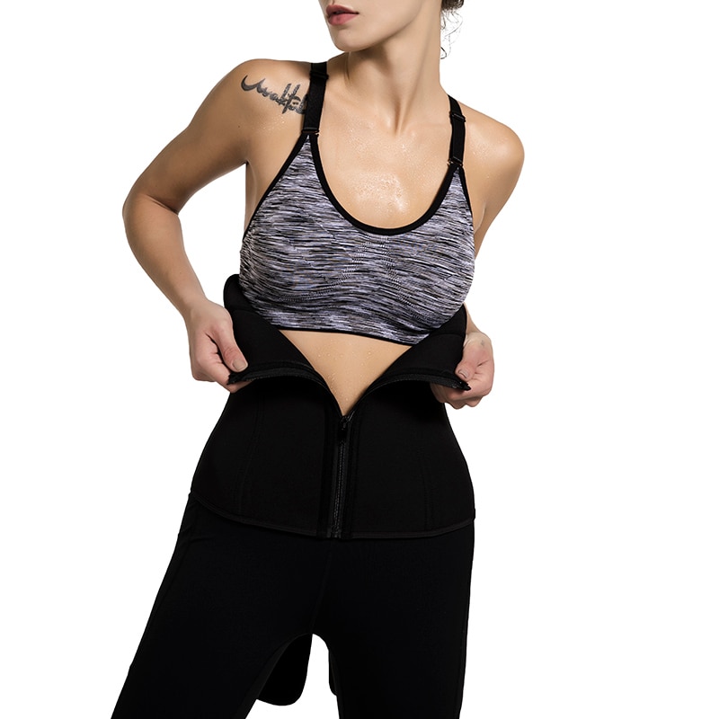 Women's Melange Color Sauna Waist Trimmer