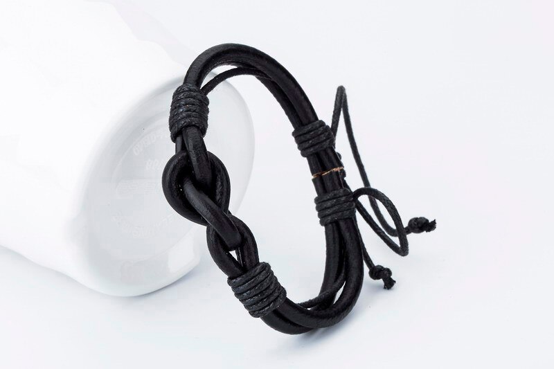 Men's Woven Leather Bracelet