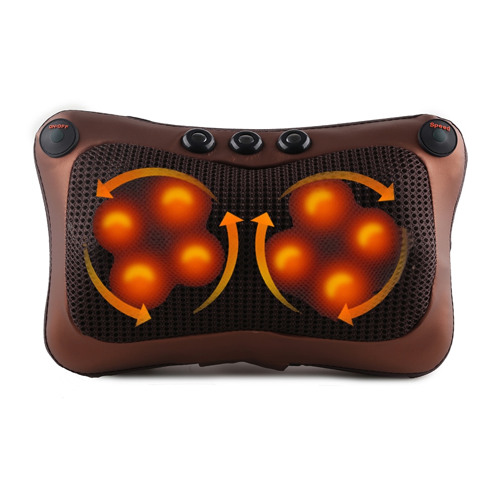 Relaxation Massage Pillow Vibrator Electric Shoulder Back Heating Kneading Infrared therapy pillow shiatsu Neck Massager Relaxation Massage Pillow Vibrator Electric Shoulder Back Heating Kneading Infrared therapy pillow shiatsu Neck Massager