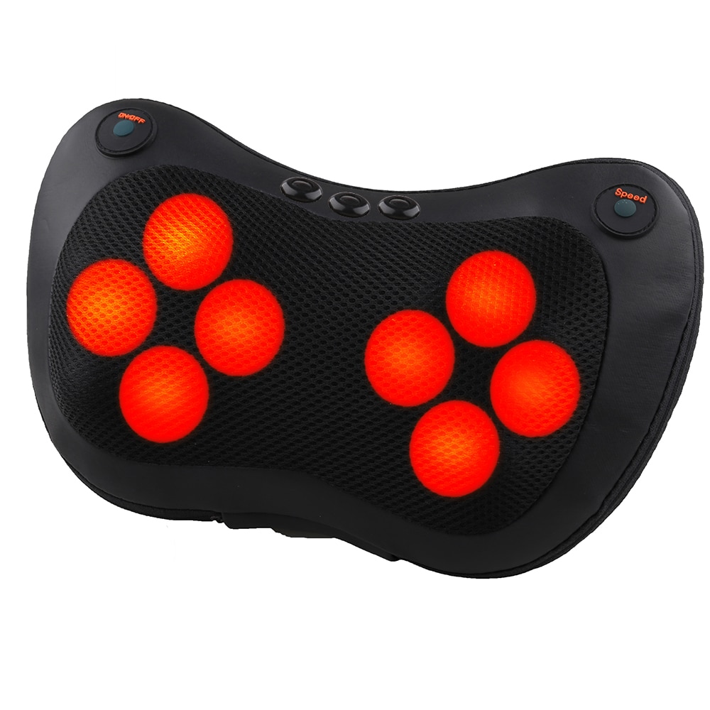 8 head Massage Pillow Relax Vibrator Electric Shoulder Back Heating Kneading Infrared therapy shiatsu Neck Massager 8 head Massage Pillow Relax Vibrator Electric Shoulder Back Heating Kneading Infrared therapy shiatsu Neck Massager