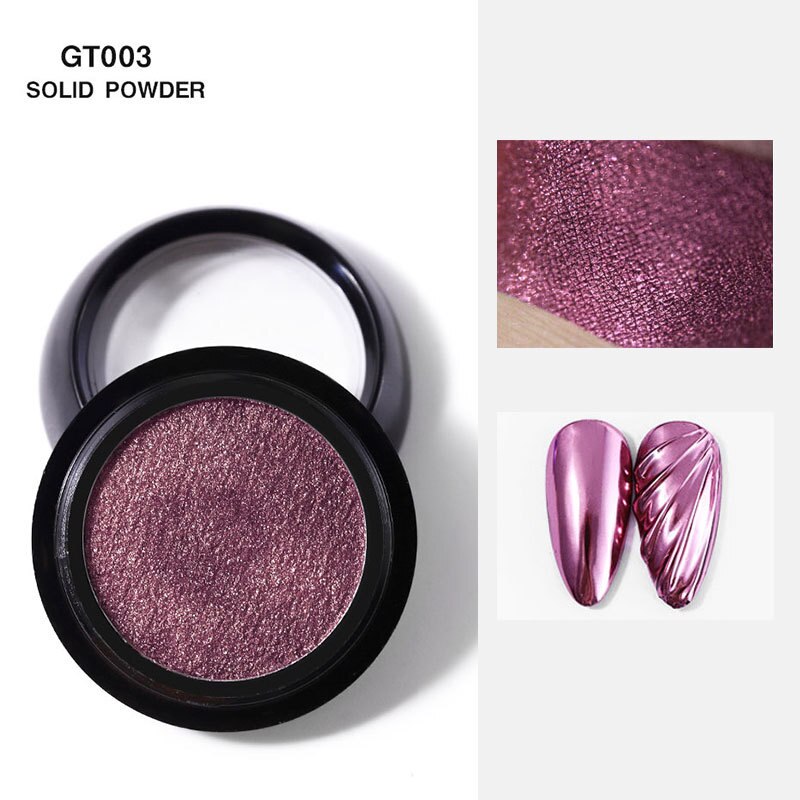 1 Box Solid Mirror Nail Powder Glitter Dust Metallic Metal Effect Nails Art UV Gel Polish Chrome Pigment Nail Art Decorations