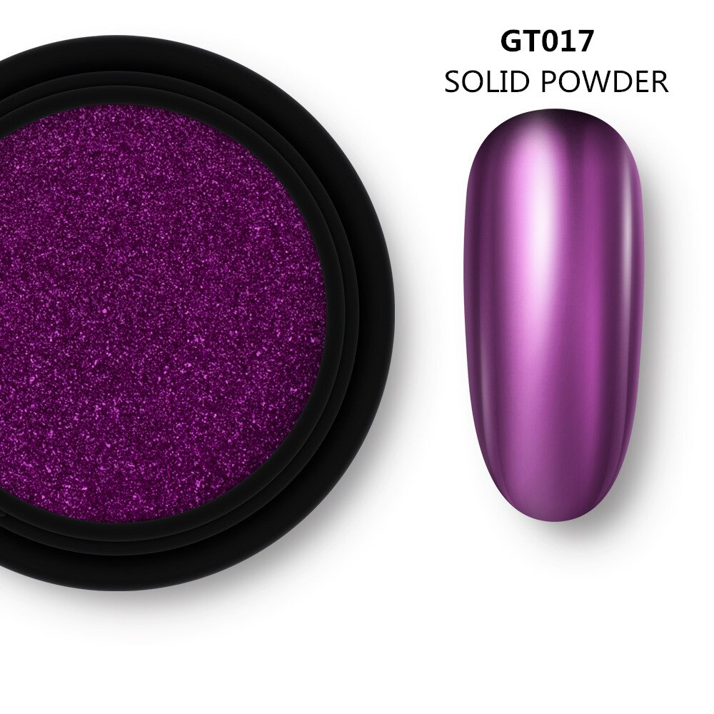 1 Box Solid Mirror Nail Powder Glitter Dust Metallic Metal Effect Nails Art UV Gel Polish Chrome Pigment Nail Art Decorations