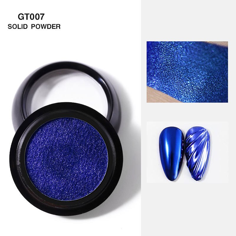 1 Box Solid Mirror Nail Powder Glitter Dust Metallic Metal Effect Nails Art UV Gel Polish Chrome Pigment Nail Art Decorations
