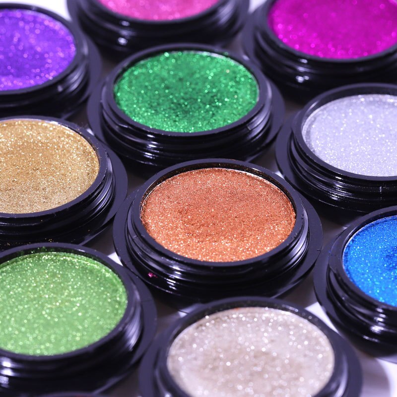 1 Box Solid Mirror Nail Powder Glitter Dust Metallic Metal Effect Nails Art UV Gel Polish Chrome Pigment Nail Art Decorations