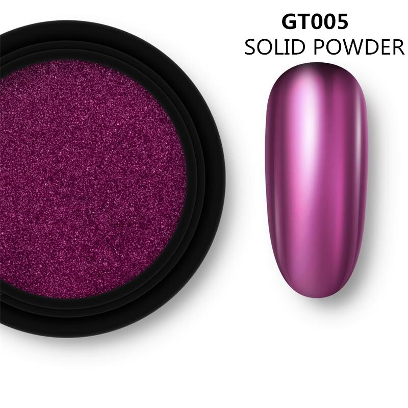 1 Box Solid Mirror Nail Powder Glitter Dust Metallic Metal Effect Nails Art UV Gel Polish Chrome Pigment Nail Art Decorations