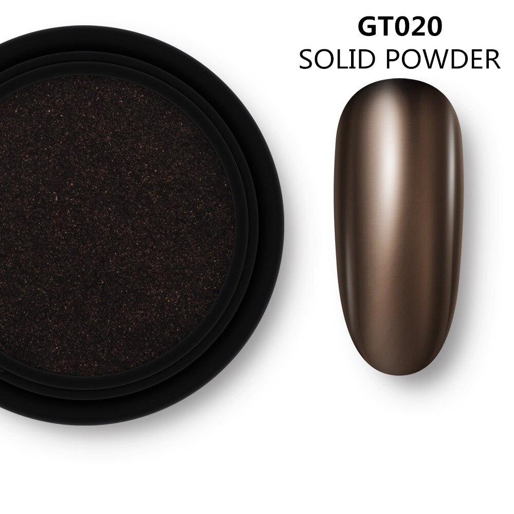 1 Box Solid Mirror Nail Powder Glitter Dust Metallic Metal Effect Nails Art UV Gel Polish Chrome Pigment Nail Art Decorations