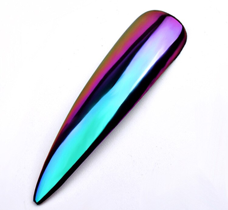 0.2g/ box Glitter Magic Mirror Dust Powder Chameleon Aurora DIY Nail art Chrome Pigment Glitters Nail Decoration