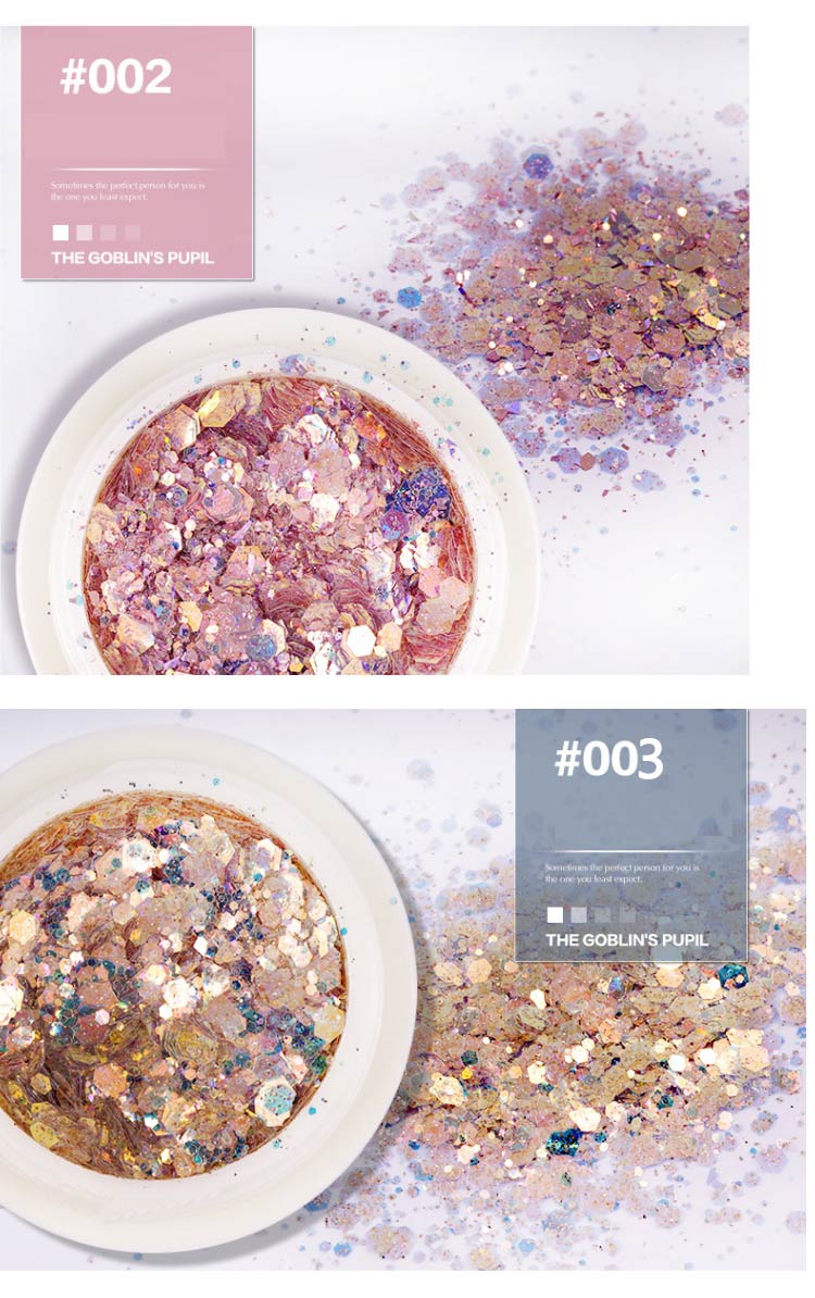 1 Box Nail Holographic Glitter Flakes Powder 3D Hexagon Colorful Sequins Spangles Polish Manicure Nails Art Decorations