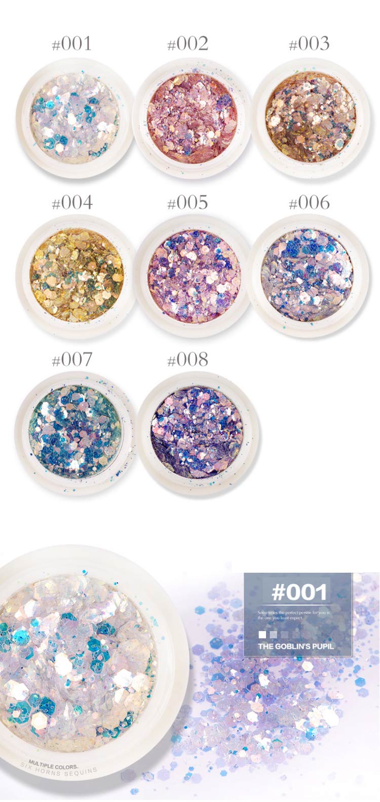 1 Box Nail Holographic Glitter Flakes Powder 3D Hexagon Colorful Sequins Spangles Polish Manicure Nails Art Decorations