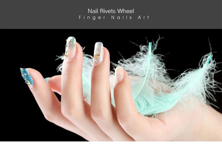 3D Gold Silver Nail Charms Metal Rivets Studs Rhinestones Pearl Nail Jewelry DIY Nail Art Decorations Accessoires