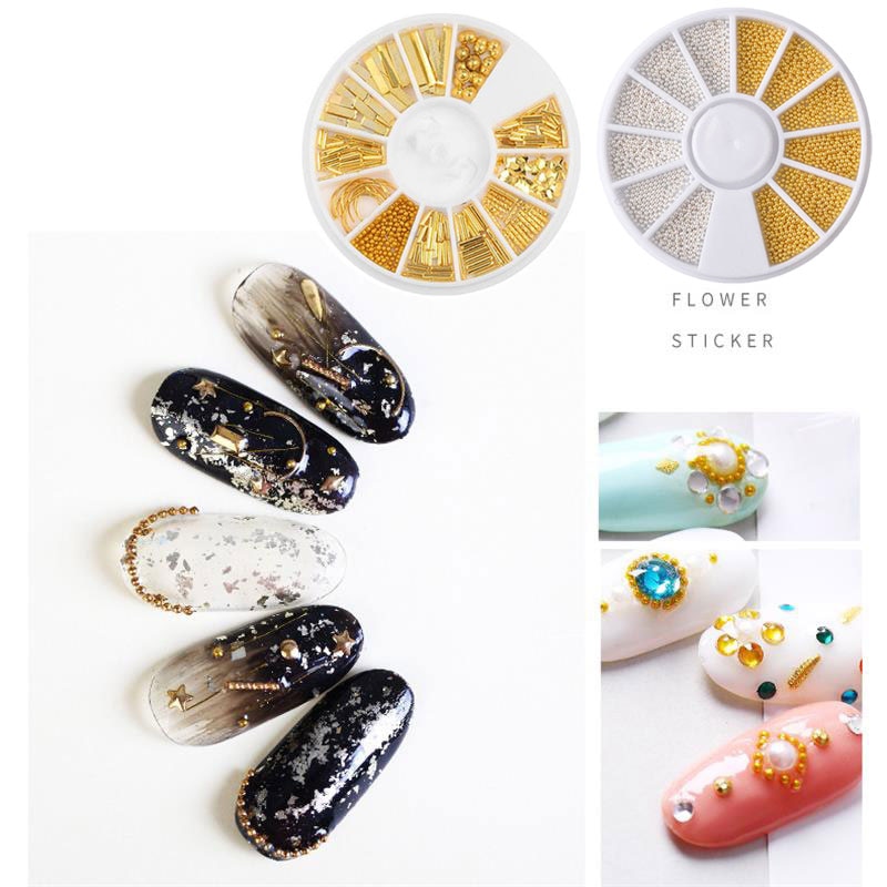 3D Gold Silver Nail Charms Metal Rivets Studs Rhinestones Pearl Nail Jewelry DIY Nail Art Decorations Accessoires 3D Gold Silver Nail Charms Metal Rivets Studs Rhinestones Pearl Nail Jewelry DIY Nail Art Decorations Accessoires