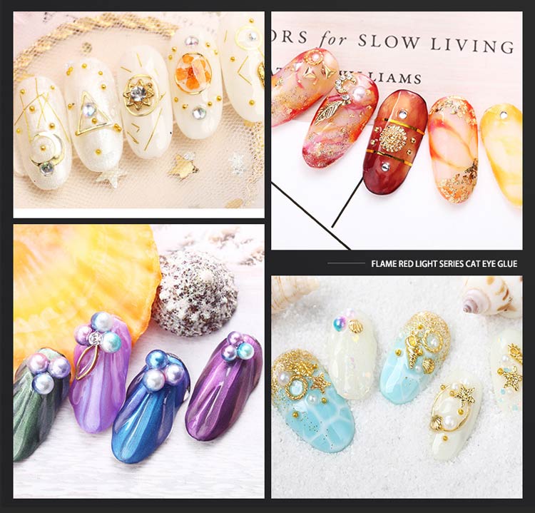 1 Box Nail Art Decorations Nail Rhinestones Mixed Colors AB Crystal Strass 3D Charm Gems DIY Rivet Nails Manicure Accessories