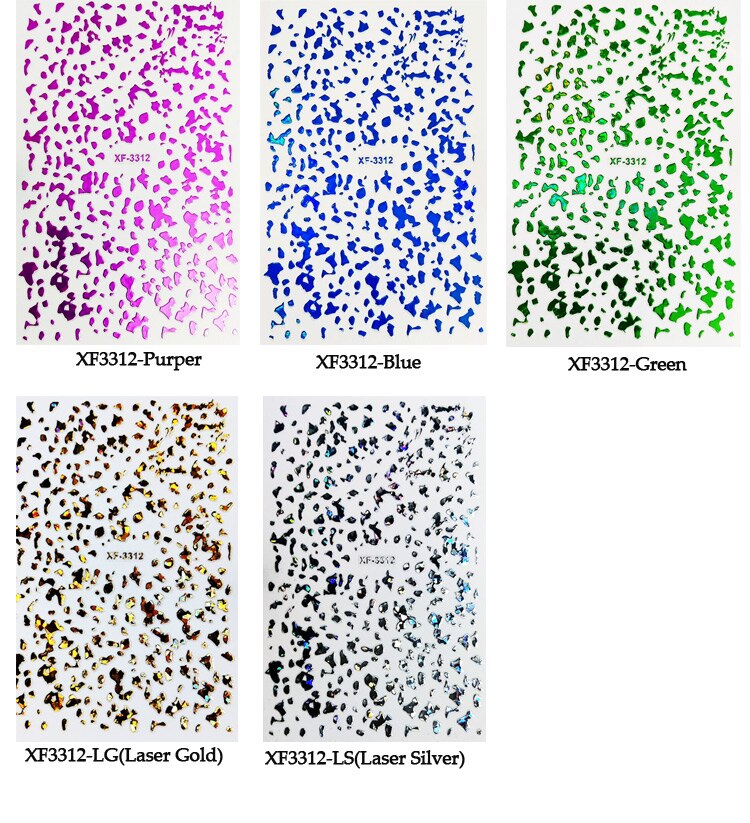 1pcs Gold Silver Red 3D Metal  Nail Foil Design Sticker On Nails DIY Nail Art Sliders For Nail Accessories