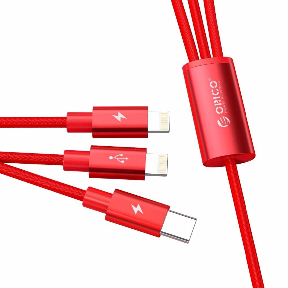 3 in 1 USB Cable for iPhone and Smartphones