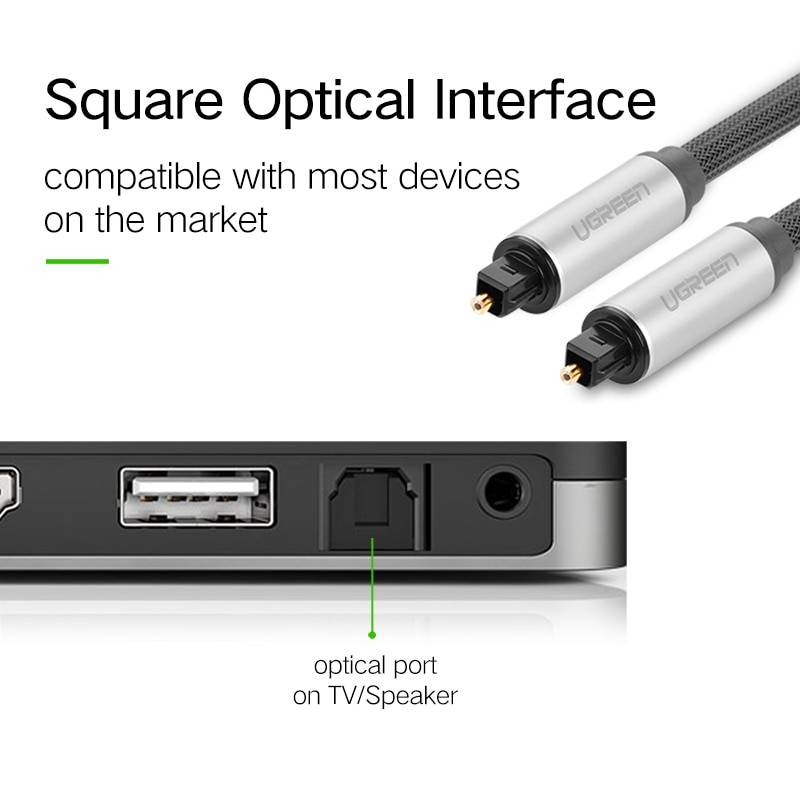 Digital Optical Fiber Audio Cable for TV Blue Ray
