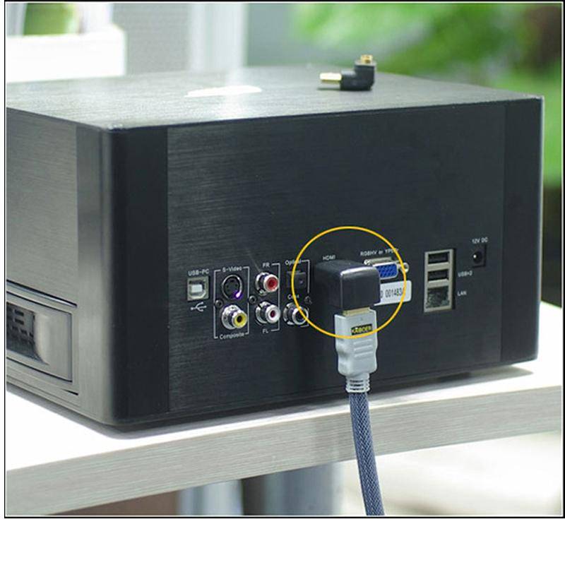 Right Angle HDMI to HDMI Adapter