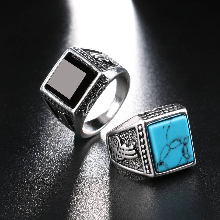 Men’s Resin Silver Ring Men's Resin Silver Ring