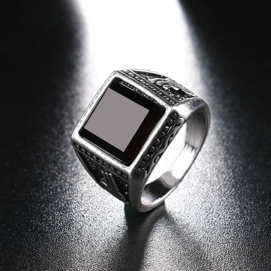 Men’s Resin Silver Ring Men's Resin Silver Ring