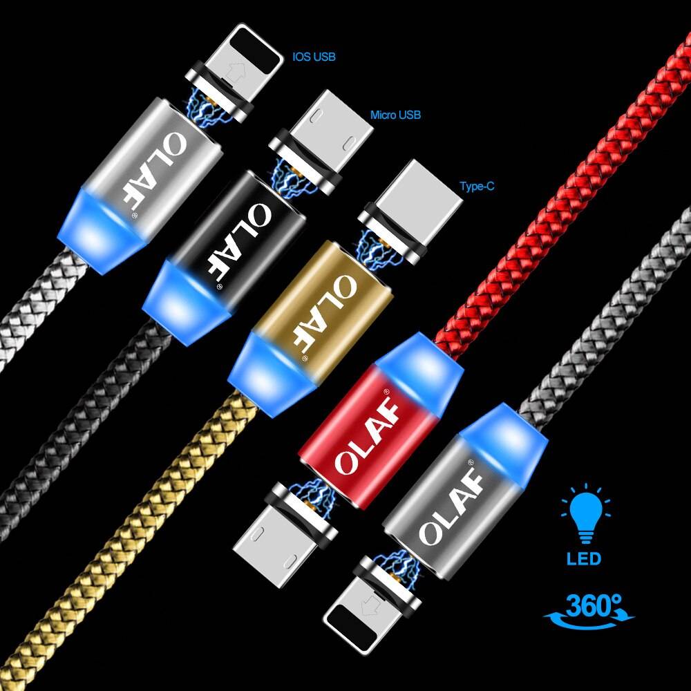 Magnetic Micro USB / Type C Braided Charging Cable Magnetic Micro USB / Type C Braided Charging Cable
